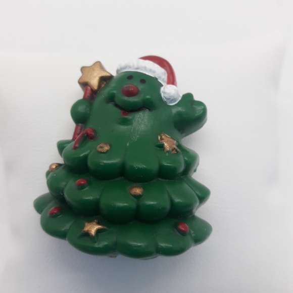 Santa Christmas Tree Brooch - Picture 4 of 6